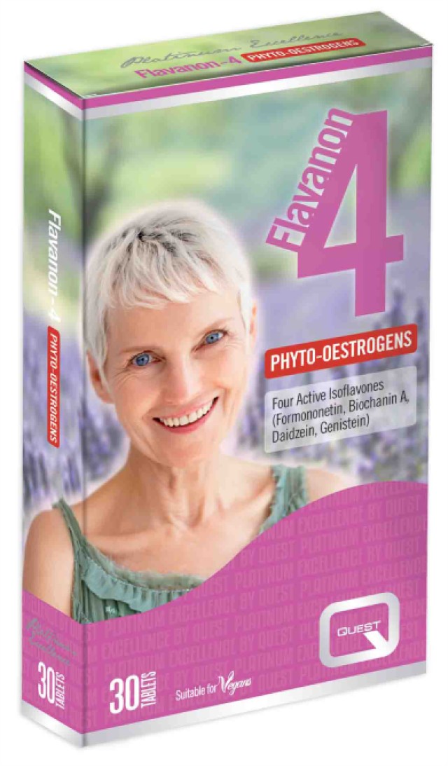 Quest Flavanon 4 Συμπλήρωμα Διατροφής για τις Γυναίκες στην Εμμηνόπαυση, 30 Κάψουλες