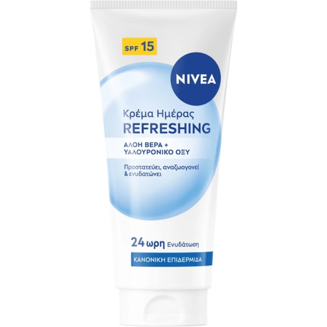 Nivea Refreshing for Normal Skin Spf15 Tube Day Cream Ενυδατική Κρέ...