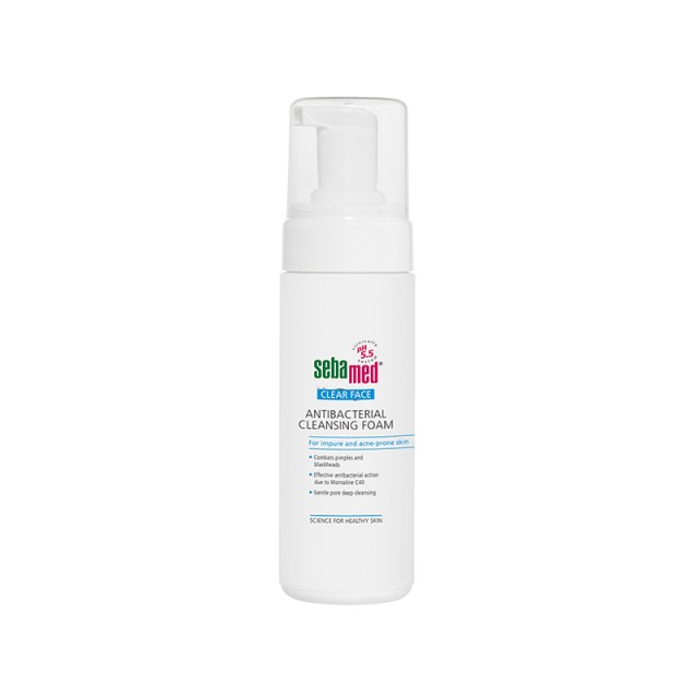 Sebamed Clear Face Antibacterial Cleansing Foam Αφρός Καθαρισμού Προσώπου, 150ml