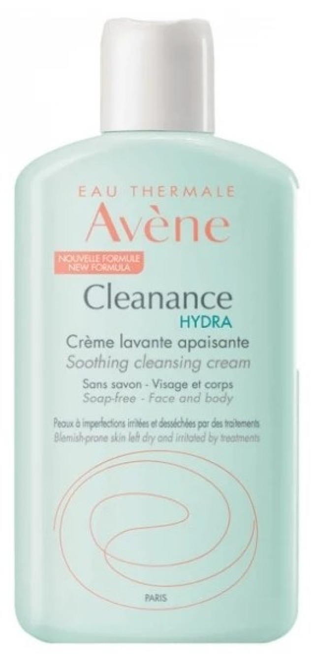 Avene Cleanance Hydra Καταπραϋντική Κρέμα Καθαρισμού Για Πρόσωπο Και Σώμα, 200ml