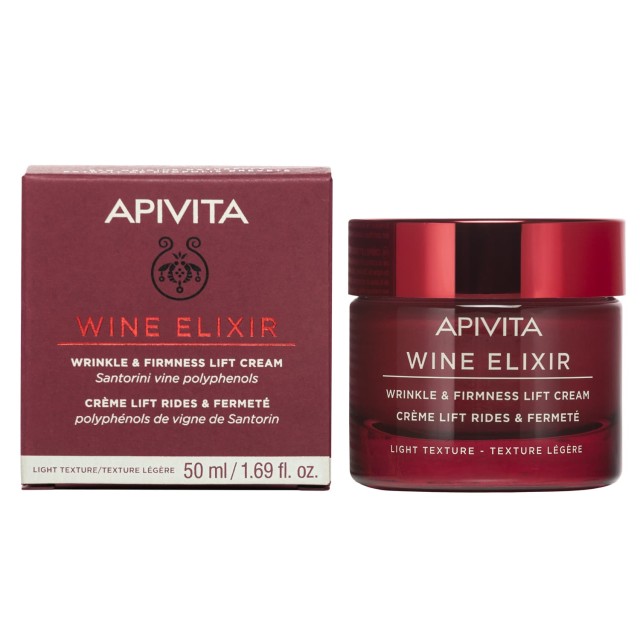 Apivita Wine Elixir Light Texture Αντιρυτιδική Κρέμα για Σύσφιξη & Λίφτινγκ Ελαφριάς Υφής, 50ml