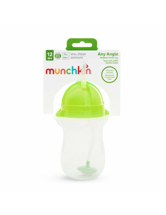 Munchkin Παιδικό Ποτηράκι Click Lock Tip από Πλαστικό Πράσινο 296ml για 12m+ 1 Tεμάχιο