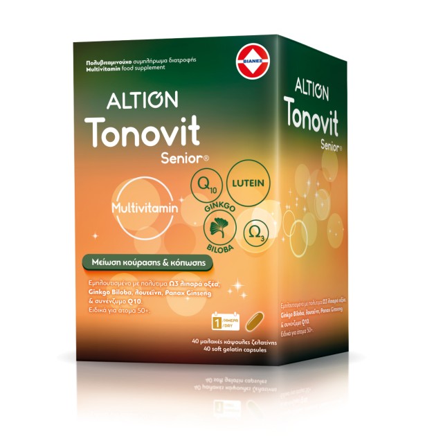 Altion Tonovit Senior 50+ Multivitamin, 40 Μαλακές Κάψουλες