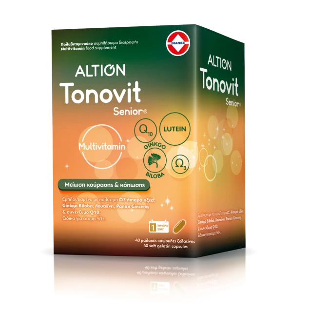 Altion Tonovit Senior 50+ Multivitamin, 40 Softgels