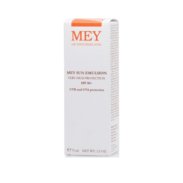 Mey Sun Emulsion High Protection SPF50+ Αντηλιακό Γαλάκτωμα Προσώπου - Σώματος, 75ml