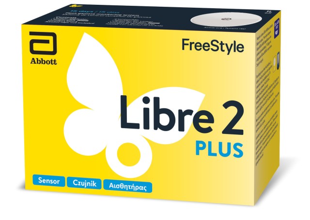 Abbott FreeStyle Libre 2 Plus Sensor Αισθητήρας Παρακολούθησης Γλυκόζης, 1τμχ