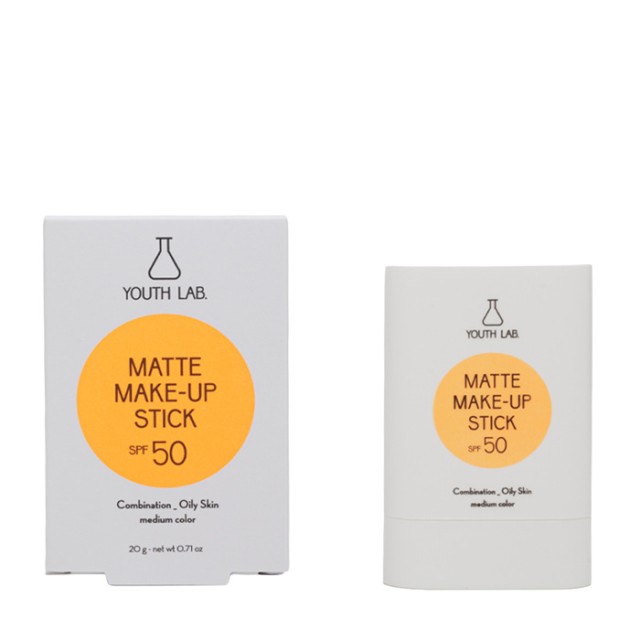 Youth Lab. Matte Make Up Stick Spf50 Medium Colour Αντηλιακό Προσώπ...