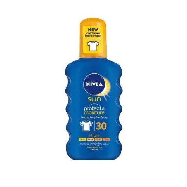 Nivea Sun Protect & Moisture SPF30 Αντηλιακό Ενυδατικό Spray, 200ml