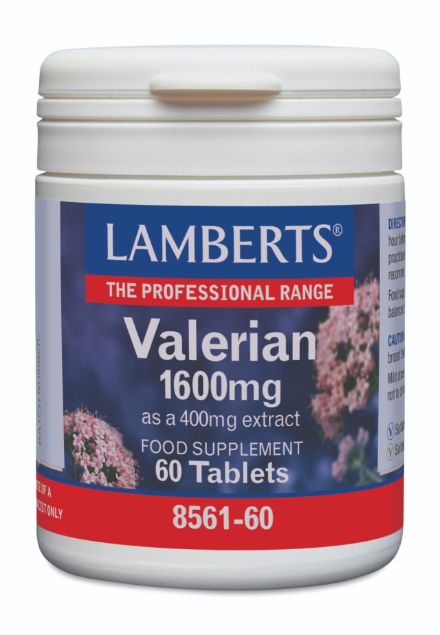 Lamberts Valerian 1600mg Συμπλήρωμα Βαλεριάνας Για Τον Ύπνο, 60 Ταμπλέτες