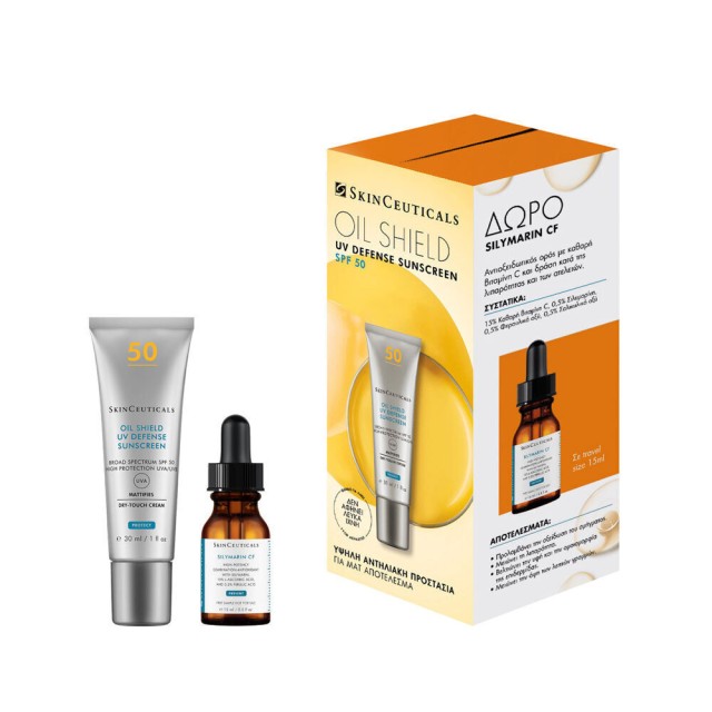 SkinCeuticals Promo Oil Shield Σετ Mε Αντηλιακή Κρέμα Προσώπου SPF50 30ml & Serum 15ml, 1 Σετ