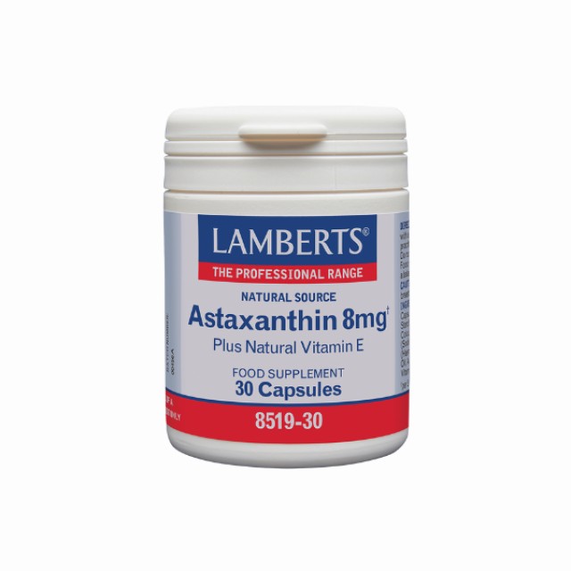 Lamberts Astaxanthin 8mg Ασταξανθίνη φυτικής προελεύσεως με Βιταμίν...