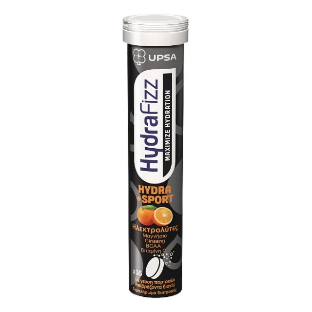 Upsa HydraFizz Hydra Sport Ηλεκτρολύτες για Αθλητές, 16 αναβράζοντα...