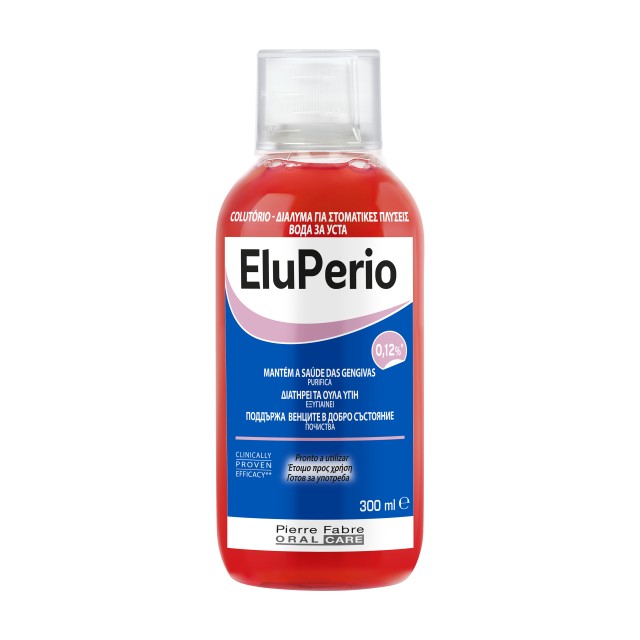 Eluperio Στοματικό Διάλυμα Xλωρεξιδίνης 0,12%, 300ml