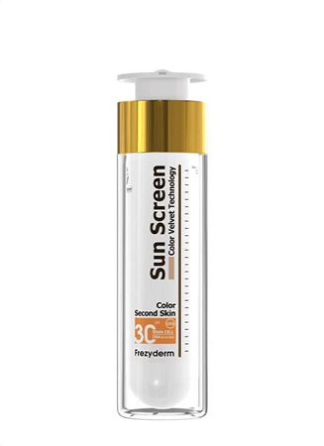 Frezyderm Sun Screen Color Velvet SPF30 Πρωτοποριακή Αντηλιακή Κρέμα Προσώπου Με Χρώμα 50ml