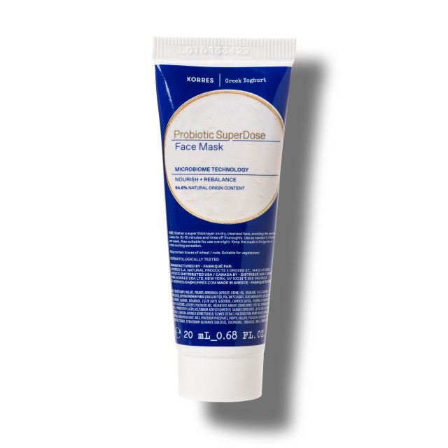 Korres Greek Yoghurt Superdose Μάσκα Προσώπου με Προβιοτικά, 20ml