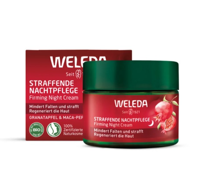 Weleda Κρέμα Νύχτας Σύσφιξης με Ρόδι & Πεπτίδια Μάκα, 40ml