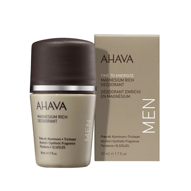 Ahava Men Time To Energize Magnesium Rich Roll On Deodorant Men Αντ...