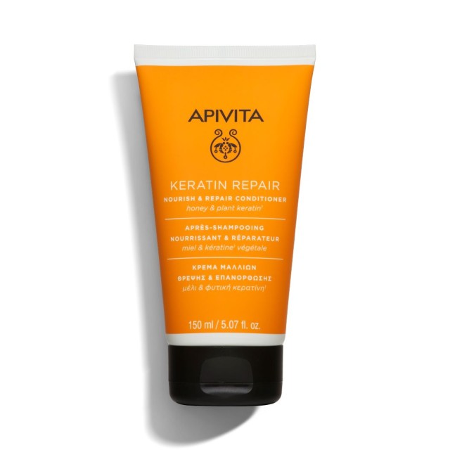 Apivita Keratin Repair Conditioner Κρέμα Θρέψης & Επανόρθωσης για Ξηρά Ταλαιπωρημένα Μαλλιά, 150ml