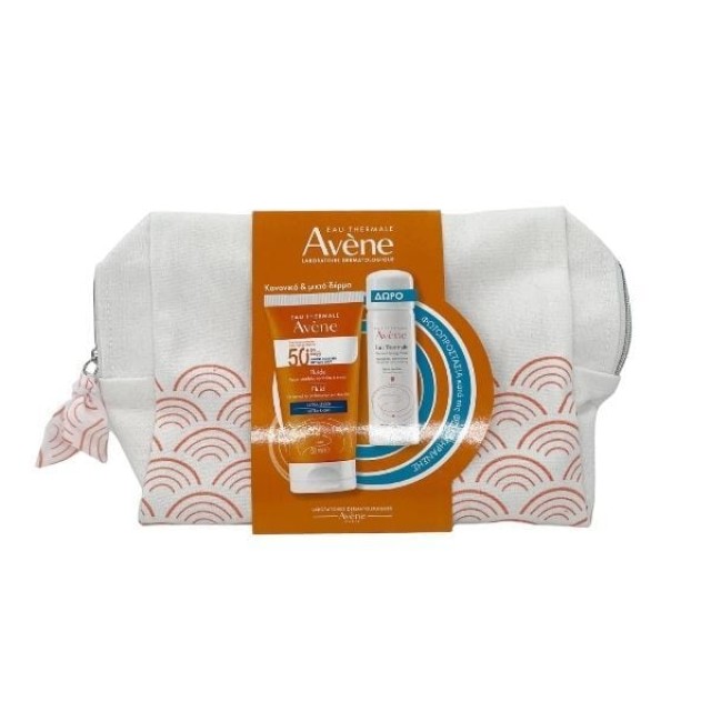 Avene Promo Fluide Ultra Leger Αντηλιακή Κρέμα Προσώπου για Κανονικό-Μικτό Δέρμα SPF50+ 50ml + Δώρο Eau Thermale Ιαματικό Νερό 50ml