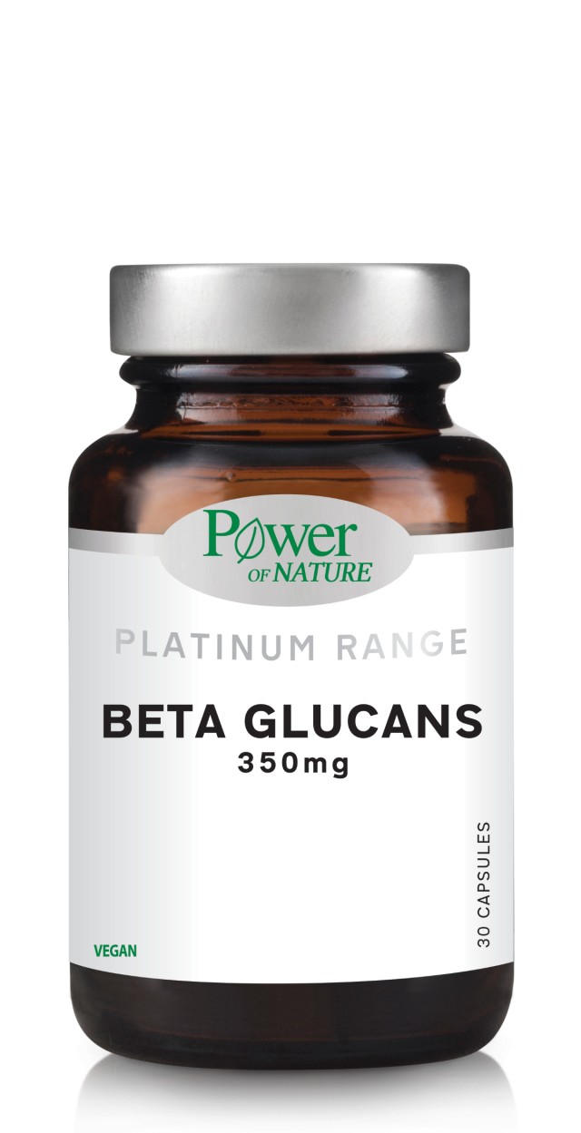 Power Health Platinum Range Beta Glucans 350mg Συμπλήρωμα Διατροφης Για Ενίσχυση Ανοσοποιητικού, 30 κάψουλες