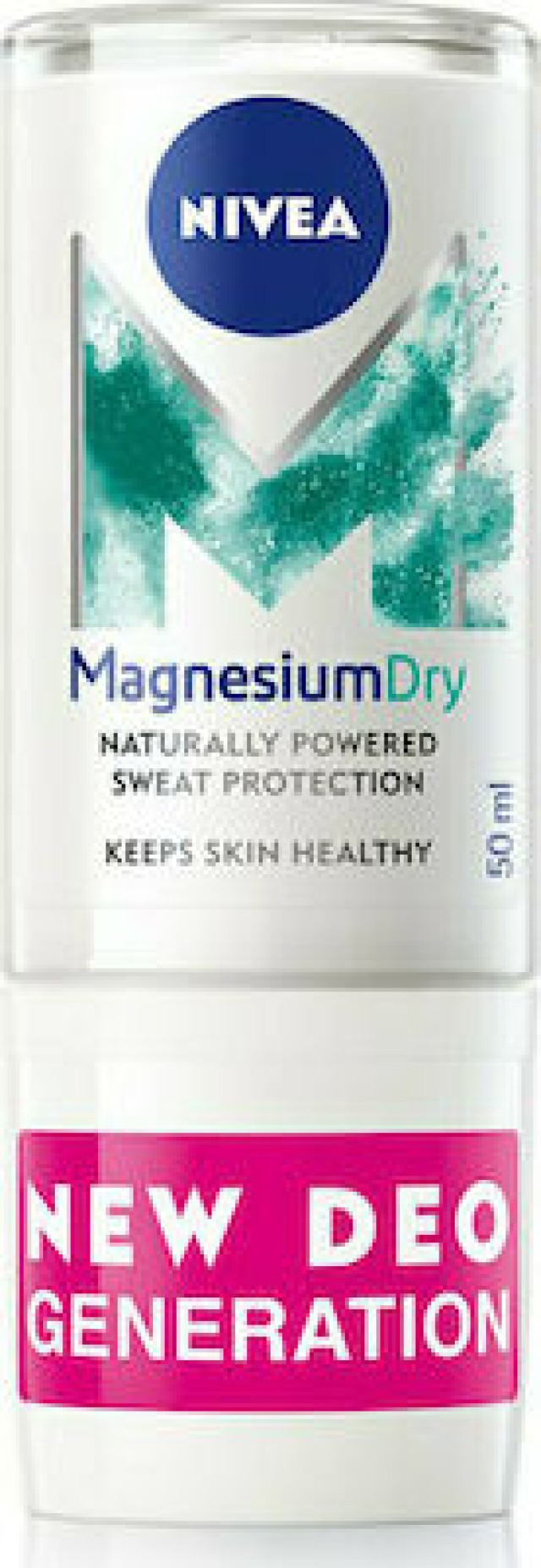Nivea Deo Magnesium Dry Fresh Roll-On Γυναικείο Αποσμητικό Χωρίς ACH & Alcohol, 50ml
