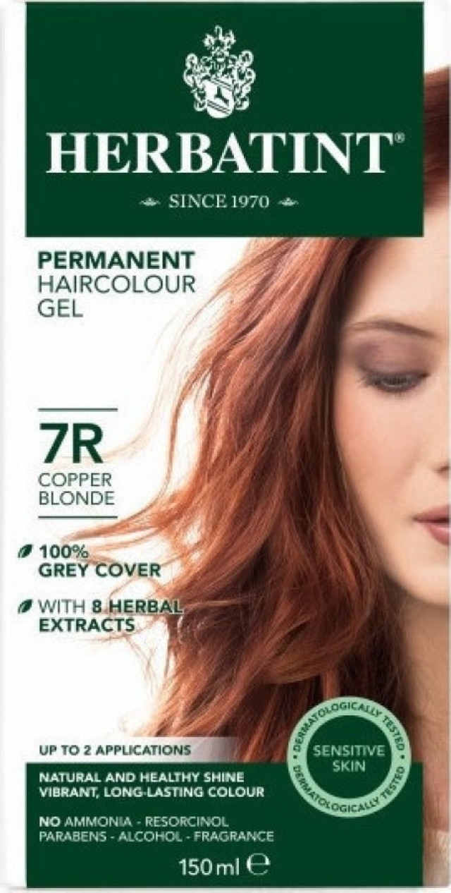 Herbatint Permanent Haircolor Gel 7R Ξανθό Χάλκινο