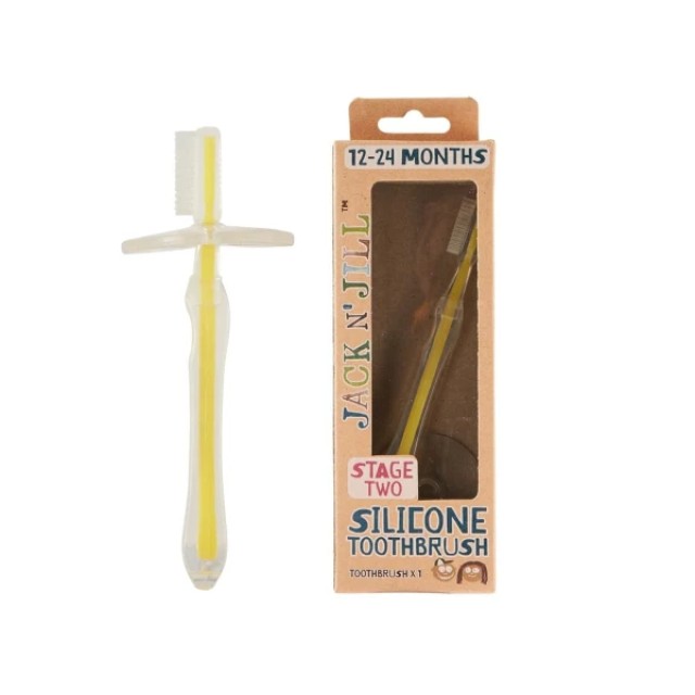 Jack N Jill Οδοντόβουρτσα Σιλικόνης με Προστατευτική Ασπίδα Stage 2...