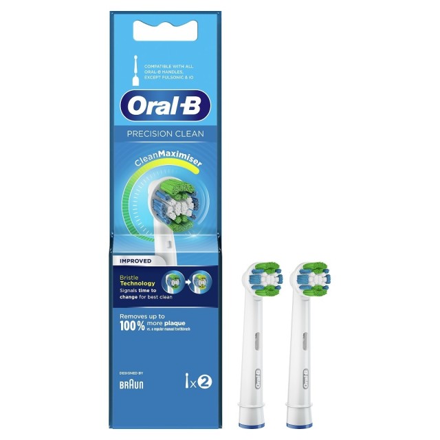 Oral-B Precision Clean Ανταλλακτικές Κεφαλές Ηλεκτρικής Οδοντόβουρτσας, 2 τμχ