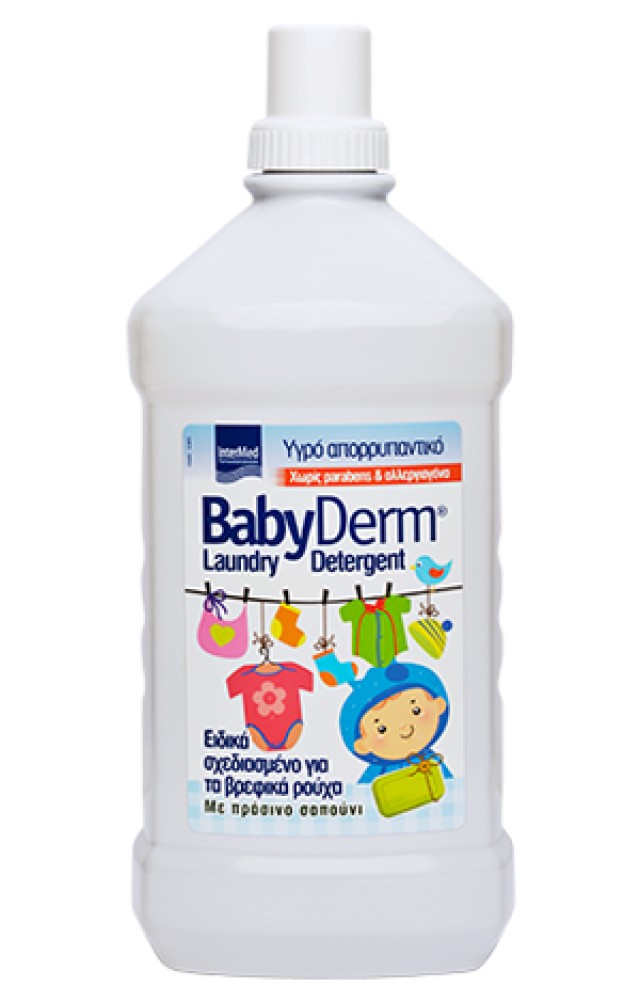 BabyDerm Απαλό Υγρό Απορρυπαντικό με Πράσινο Σαπούνι 1.4L