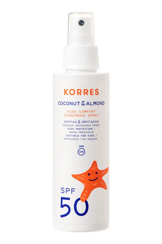 Korres Παιδικό Αντηλιακό Spray SPF50 Καρύδα & Αμύγδαλο, 150ml