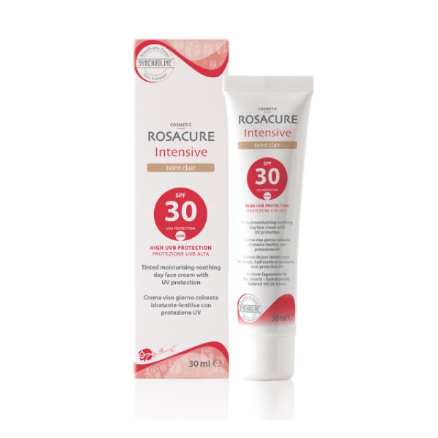 Synchroline Rosacure Intensive Teintee Clair SPF30 Αντηλιακή Κρέμα Προσώπου με Χρώμα, 30ml