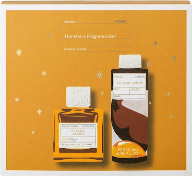 Korres Fragrance Oceanic Amber Scented Set με Αφρόλουτρο, 250ml & Eau De Toilette, 50ml