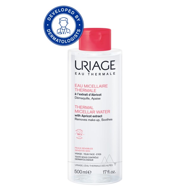 Uriage Eau Thermal Νερό Micellar Καθαρισμού Προσώπου & Ματιών για Ευαίσθητο Δέρμα, 500ml