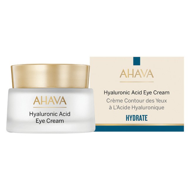 Ahava Hyaluronic Acid Ενυδατική Κρέμα Ματιών για Λάμψη με Υαλουρονικό Οξύ, 15ml