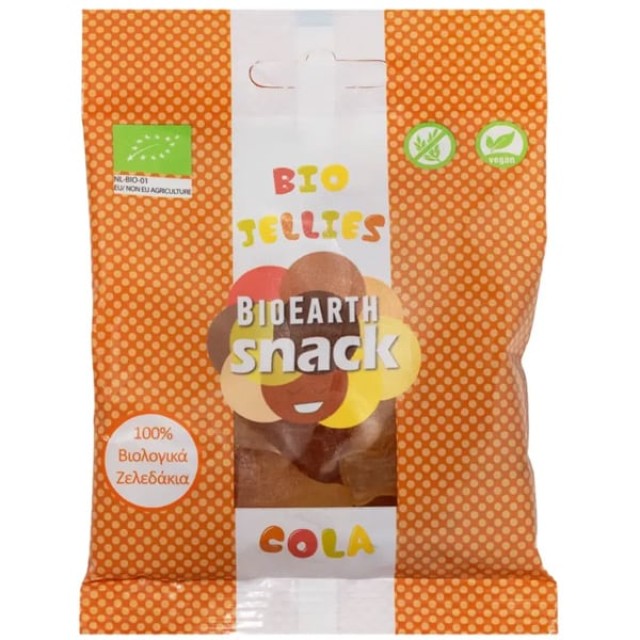 Bioearth Bio Jellies Cola Gummies Ζελεδάκια με γεύση Cola, 55g