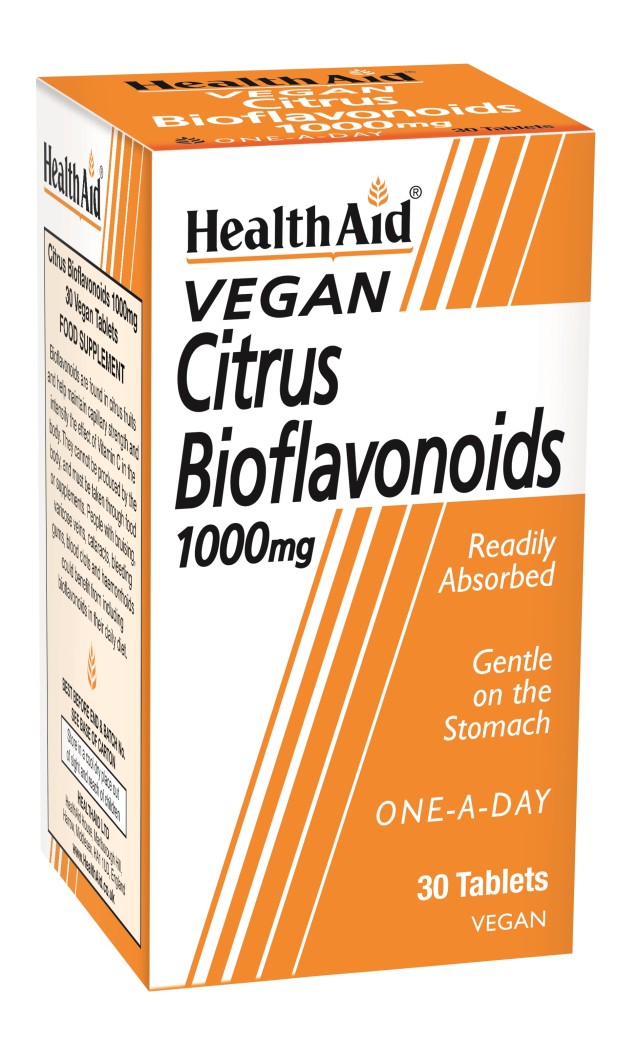 Health Aid Citrus Bioflavonoids 1000mg Vegan Βιοφλαβονοειδή Εσπεριδοειδών, 30 Ταμπλέτες