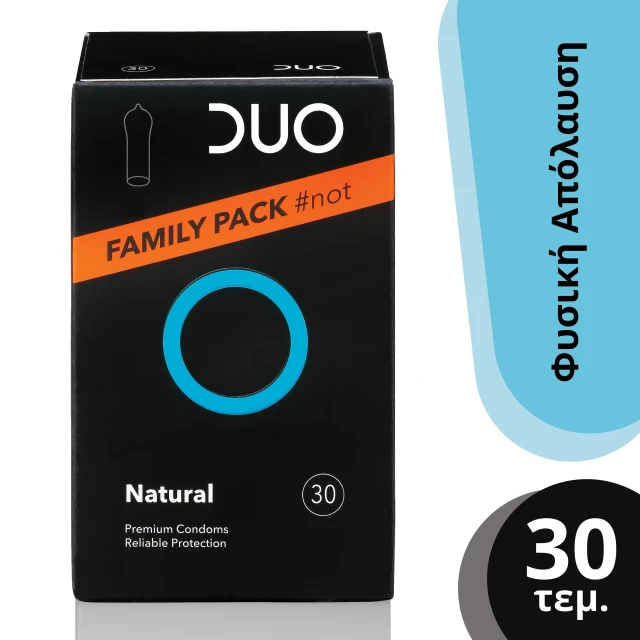 Duo Natural Family Pack Condoms 30 Pieces