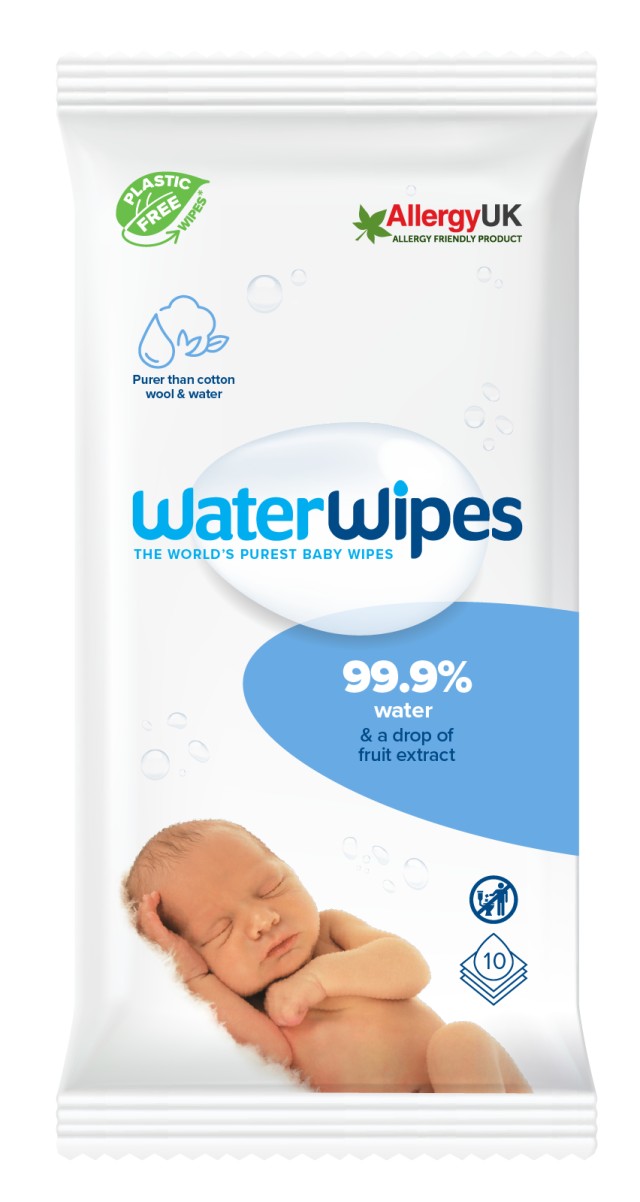 WaterWipes Οικολογικά Μωρομάντηλα με 99,9% Νερό, 28 Τεμάχια
