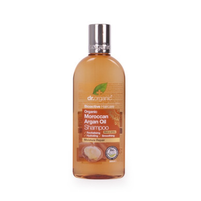 Dr.Organic Moroccan Argan Oil Shampoo Επανορθωτικό Σαμπουάν με Βιολογικό Έλαιο Αργκάν, 265ml