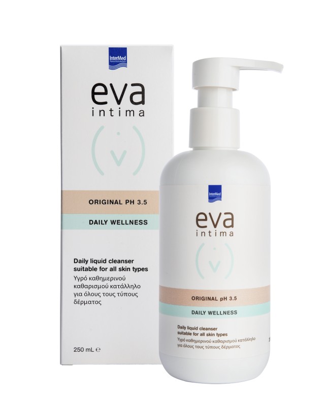 Eva Intima Wash Original pH 3.5 Daily Wellness Υγρό Καθαρισμού για την Ευαίσθητη Περιοχή, 250ml