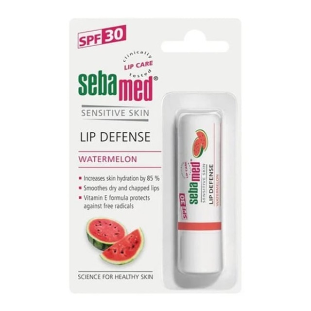 Sebamed Lip Defense Watermelon SPF30 Ενυδατικό Balm Χειλιών, 4.8g