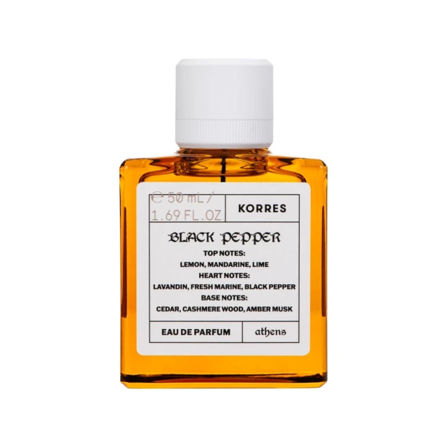 Korres Black Pepper Eau de Parfum Men's Perfume, 50ml