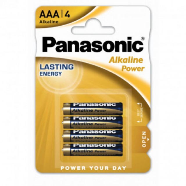 Panasonic Power Αλκαλική Μπαταρία AAA Alkaline, 4 Τεμάχια
