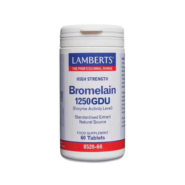 Lamberts Bromelain 500mg 1250 GDU, 60 Ταμπλέτες