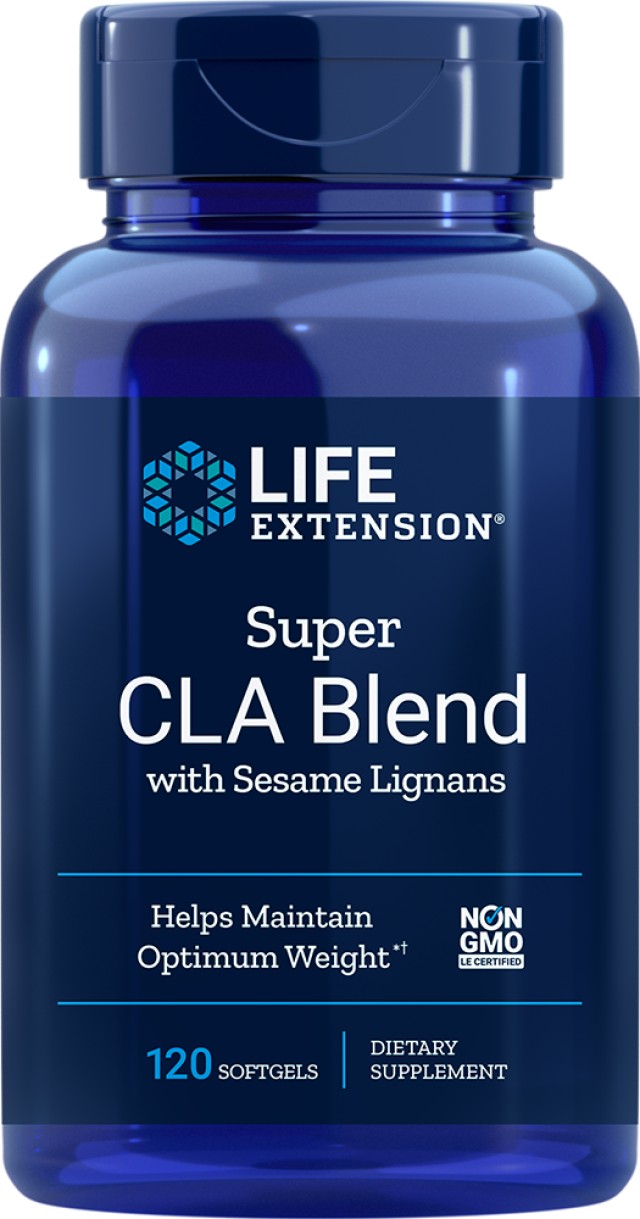 Life Extension Super CLA Blend 1000mg Μείωση Λίπους Με Λινολεικό Οξύ, 120 Μαλακές Κάψουλες