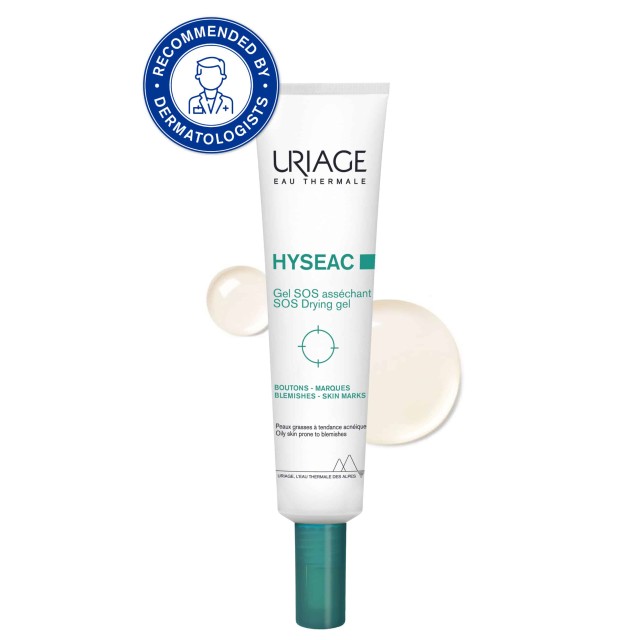 Uriage Hyseac Sos Drying Gel Προσώπου, 15ml