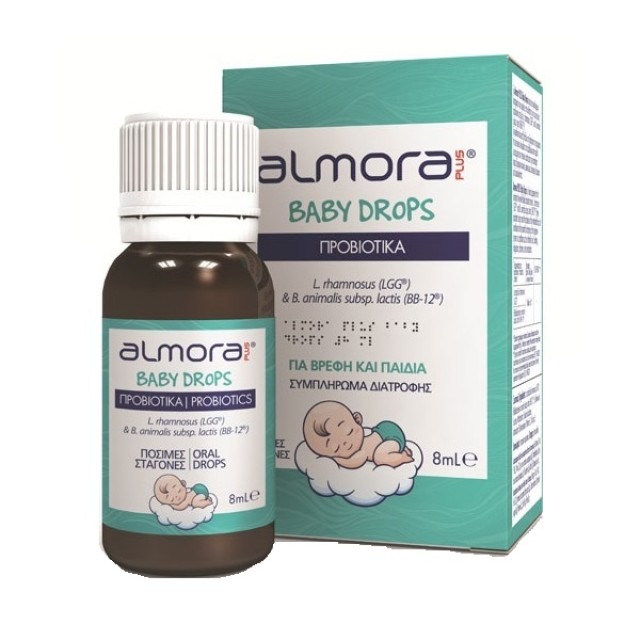 Almora Plus Baby Drops Προβιοτικό Για Την Ανακούφιση Των Βρεφικών Κ...