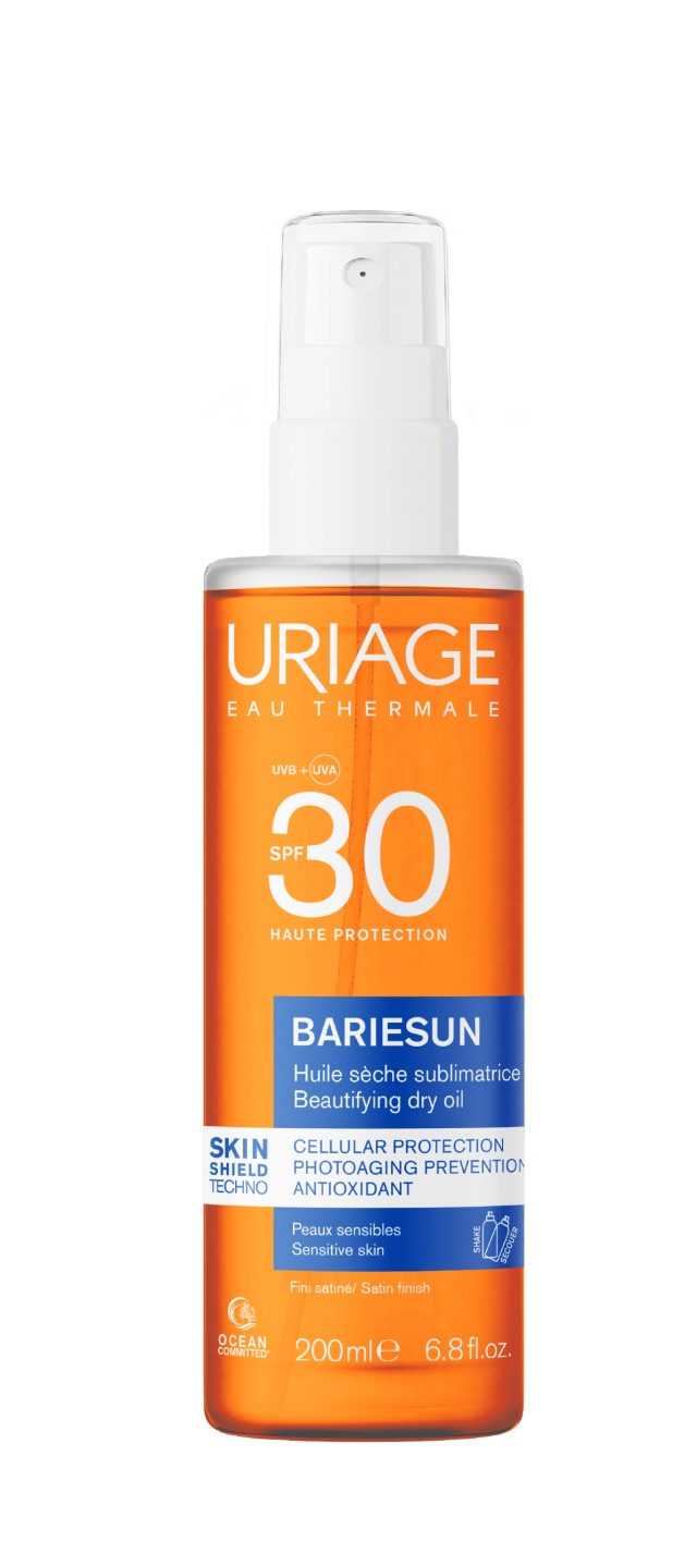 Uriage Bariesun Sublim Dry Oil SPF30 Αντηλιακό Ξηρό Λάδι, 200ml