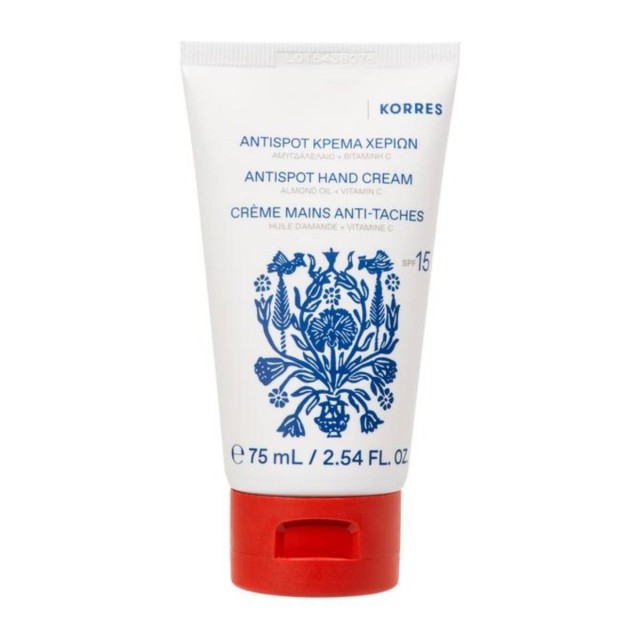 Korres Antispot Hand Cream Κρέμα Χεριών με Αμυγδαλέλαιο και Βιταμίνη C, 75ml