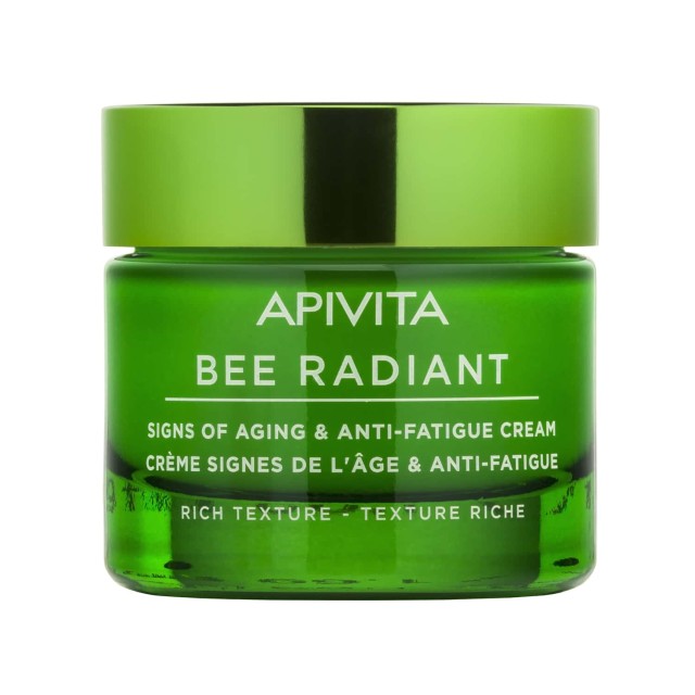 Apivita Bee Radiant Κρέμα για Σημάδια Γήρανσης & Ξεκούραστη Όψη - Πλούσια Υφή, 50ml
